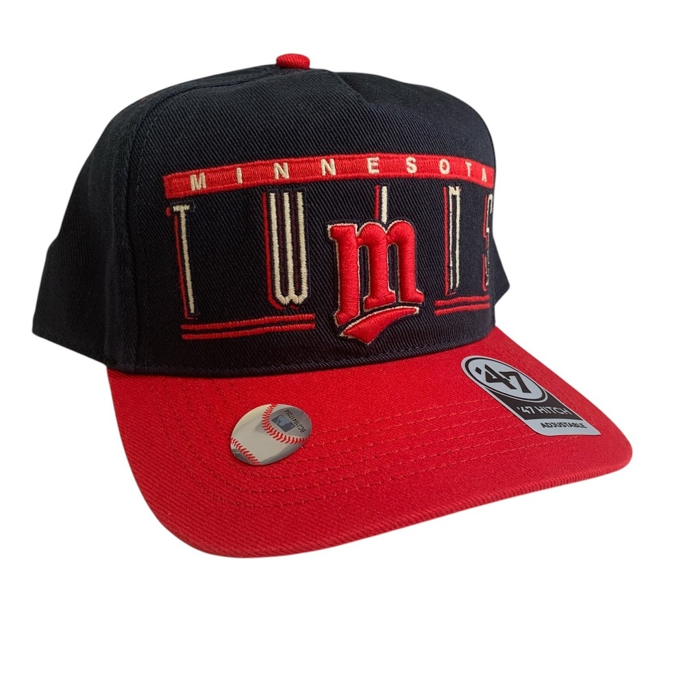 Minnesota Twins '47 Brand Navy Cooperstown Hitch Adjustable Snapback Hat OSFM